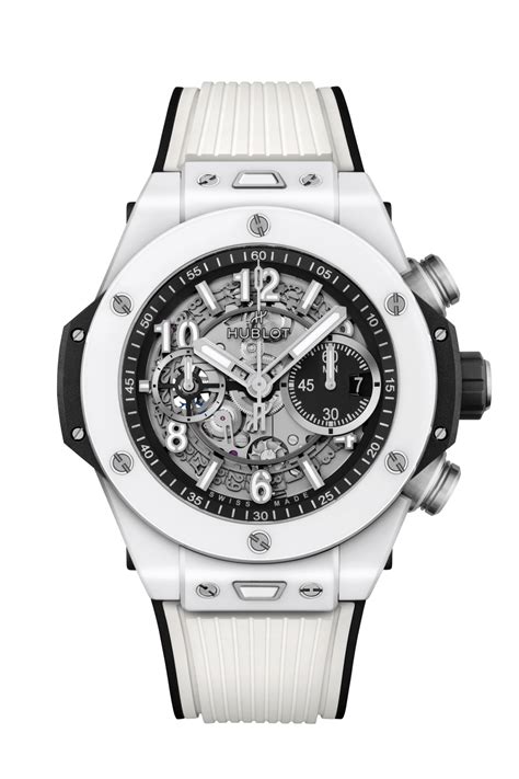 hublot big bang f1 white face|big bang unico white 44mm.